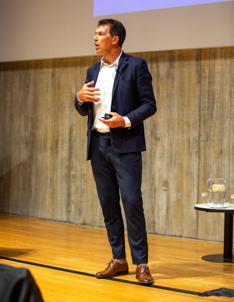 Professor Grant Schofield speaking